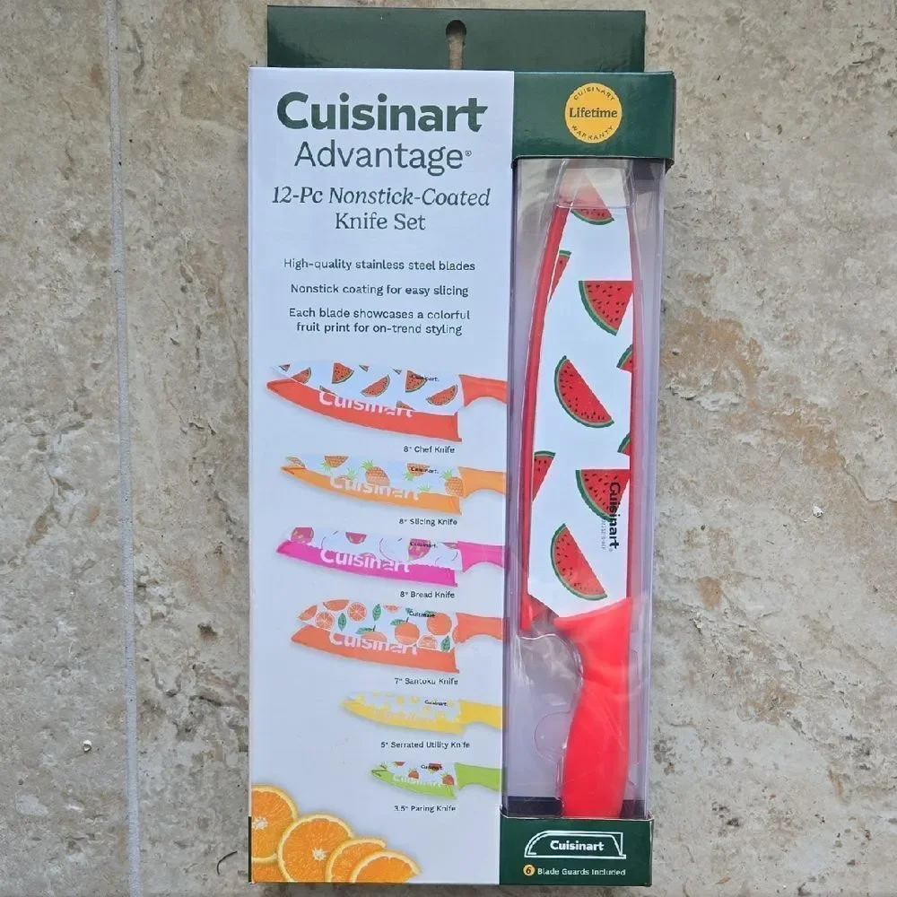 Cuisinart Advantage 12-piece Nonstick-Coated Set Knife Set - NEW